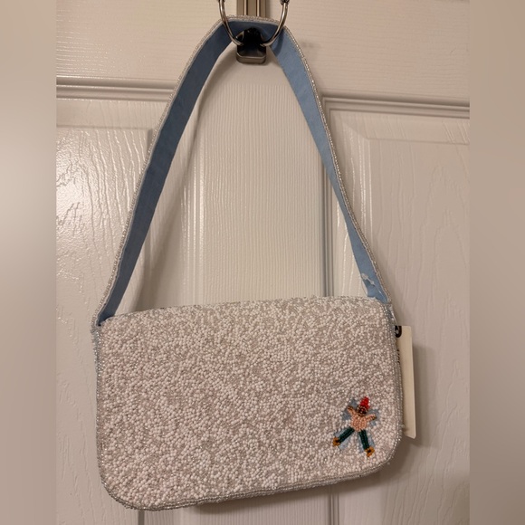 Anthropologie NWT The Fiona Beaded Bag: Winter Icon Edition - Picture 7 of 8